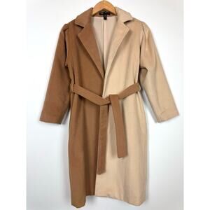AQUA x Scout the City Belted Two Tone Coat GIRLS Size Large